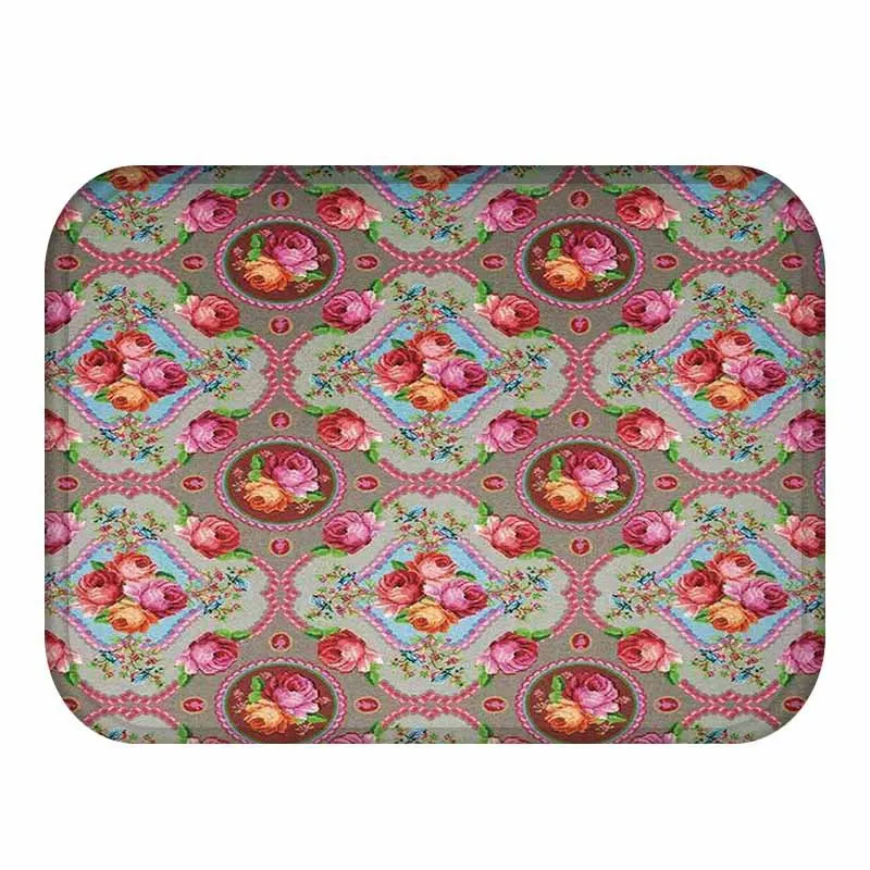 Vintage Entrance Area Anti Slip Rug Pad Waterproof Anti-Slip Doormat Printed Carpet For Kitchen Bathroom Tapete MatS Chris Brown