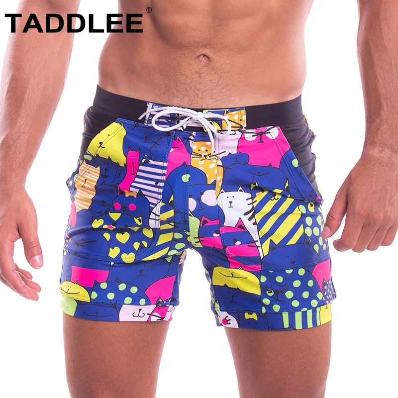 

Taddlee Brand Sexy Men's Swimwear Swimsuits Swim Boxer Briefs Bikini Board Shorts Long Gay Pockets Surfing Trunks Bathing Suits