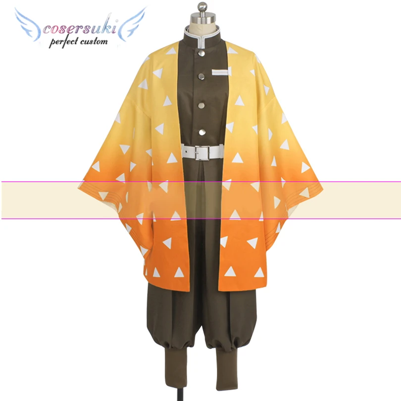 

Demon Slayer: Kimetsu no Yaiba Agatsuma Zenitsu Cosplay Carnaval Costume Halloween Christmas Costume