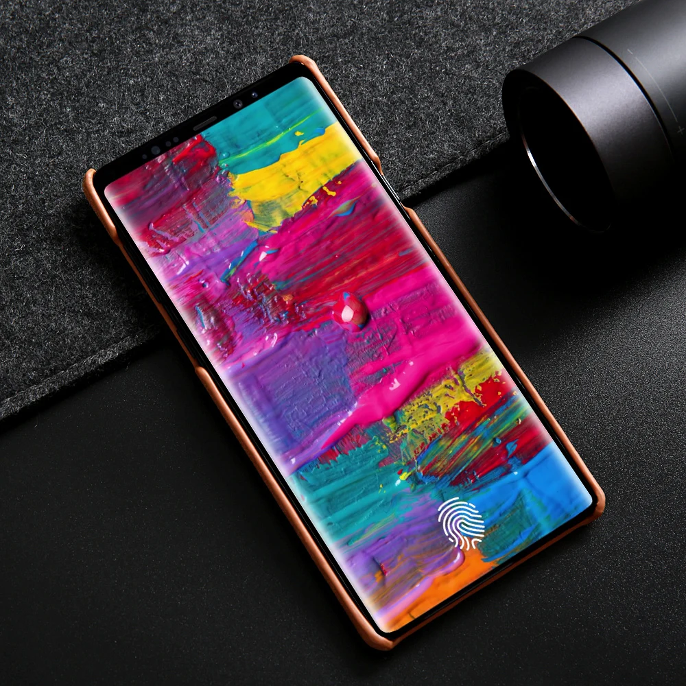 Для samsung Galaxy Note 9 чехол роскошный чехол из натуральной кожи для samsung Note 9 Модный чехол из воловьей кожи для Galaxy Note9