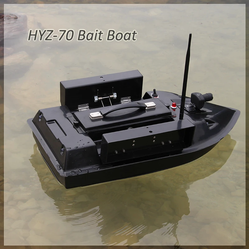 Новая большая лодка-приманка из стекловолокна с дистанционным управлением, HYZ-70, 2,4 г, 500 м, электронная рыбацкая лодка с дистанционным управлением, детектор рыбы/gps/автоматический круиз