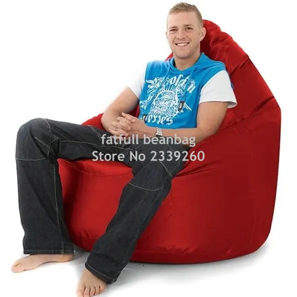Cover only No Filler -Stylish Recliner waterproof nylon beanbag sofa chair Hot sell bean bag furniture chair
