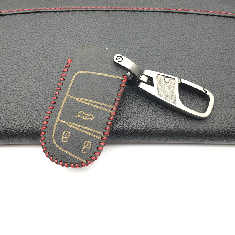 Распродажа 100% кожаный чехол для ключей Jeep Grand Cherokee Compass Patriot Dodge Journey Chrysler 300C Чехол