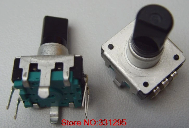 

1PCS Plastic shaft Car audio encoder Encoder switch Digital potentiometer EC12-24 Bit 15F With switch