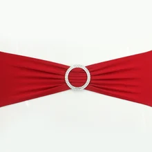 500 шт. Высокое качество лайкра Председатель Группы с пряжкой спандекс стул створки для свадьбы Чехлы для стульев украшения