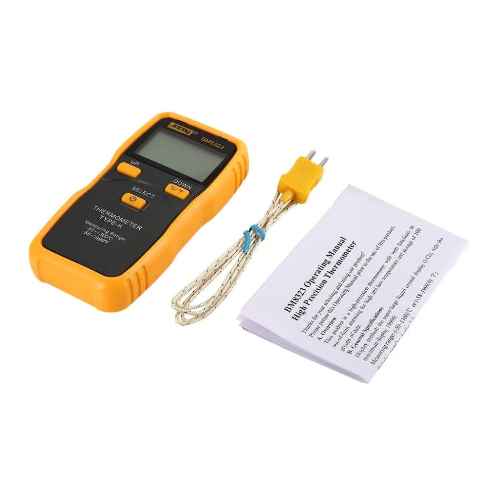 

Digital Thermocouple Thermometer K Type LCD Digital Thermocouple Sensor -50 to 1300 Degree Industrial High Temperature Tester