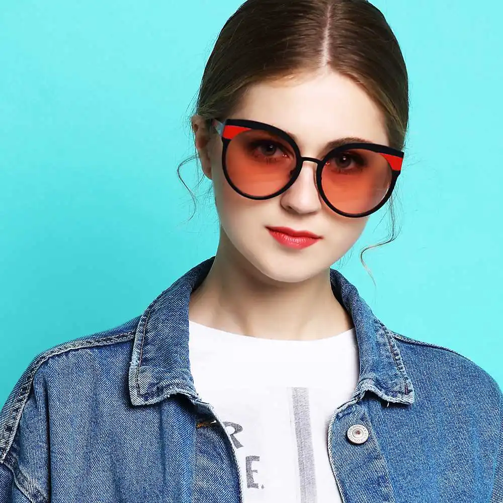 

2018 Handmade High Quality Polarized Anti-Reflective Sunglasses Cat Eye Comfortable Sunglasses Women Girl Luxury Sunglasses