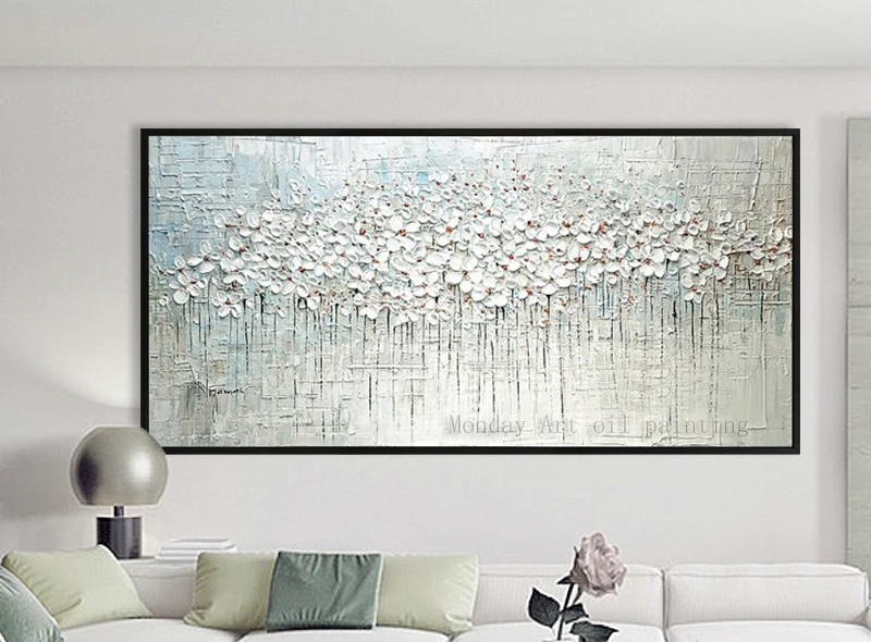 Billige 100% handgemaltes Ölgemälde auf Leinwand neue Handgemachte messer blume ölgemälde Wand Kunst bild home dekoration Für Wohnzimmer
