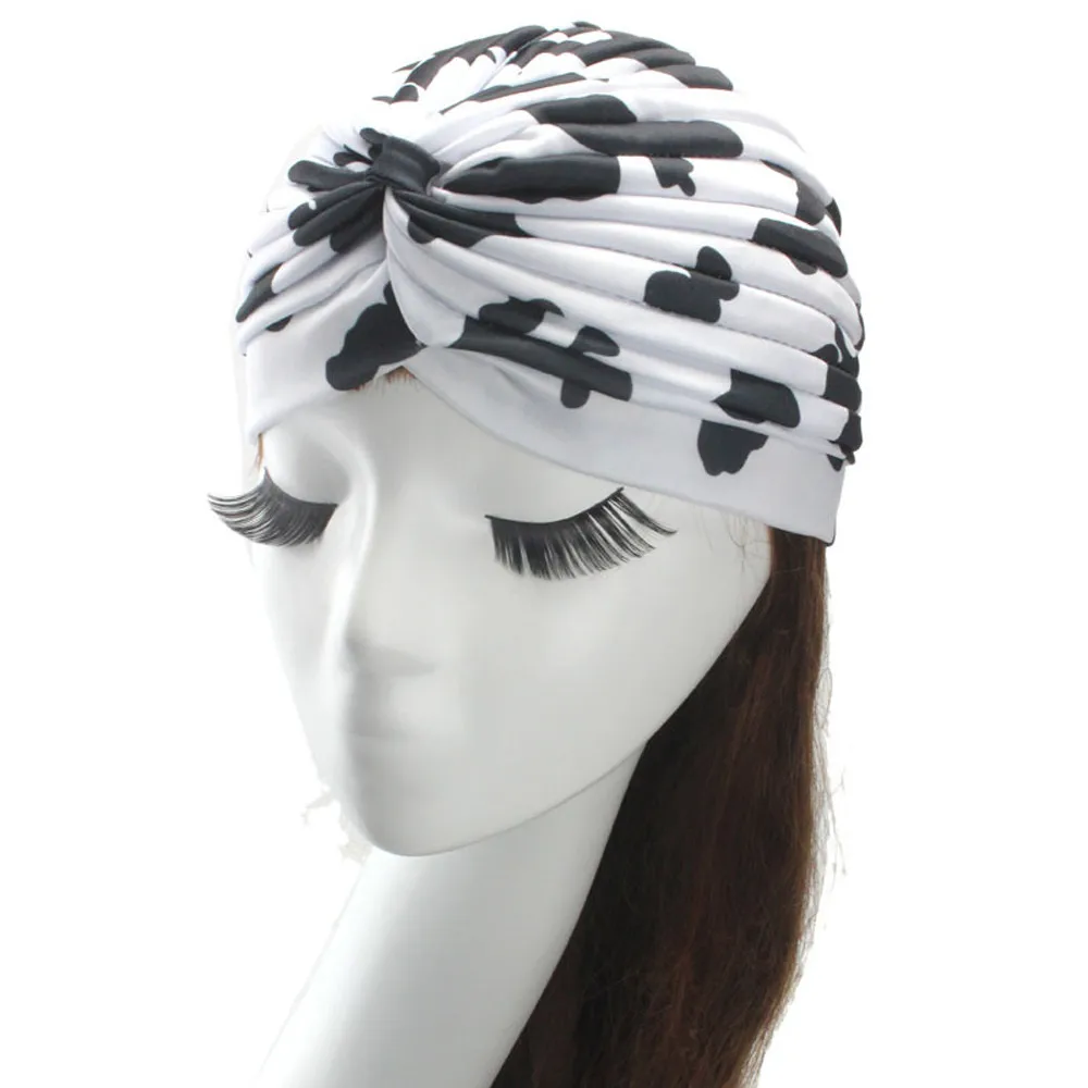 2017 Женская леопардовая индийская Кепка рукав голова кепка растягивающаяся шляпа
