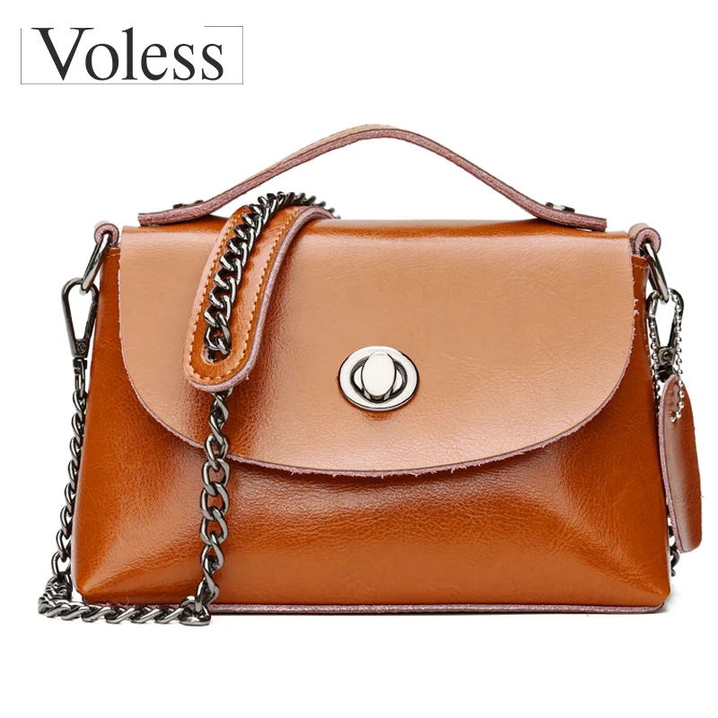 

2018 New Arrival Women Bag High Quality Genuine Leather Crossbod Handbags Vintage Casual Tote Female Bags Famous Brand For Women