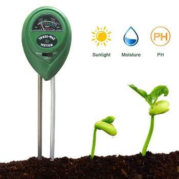 

3 in 1 soil PH meter Moisture/Light/pH Test Acidity humidity sunlight garden plants Flowers moist tester instrument tool