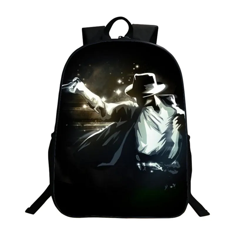 Студенческие рюкзаки DIY Майкл Джексон BAD Moonwalk Billie Jean Роскошные с принтом крутые детские школьные ранцы для мальчиков мужская сумка для книг
