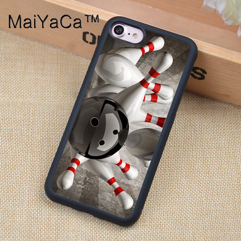 MaiYaCa Bowling Ball Crashing Pins Mobile Phone Cases For iphone 6 6s