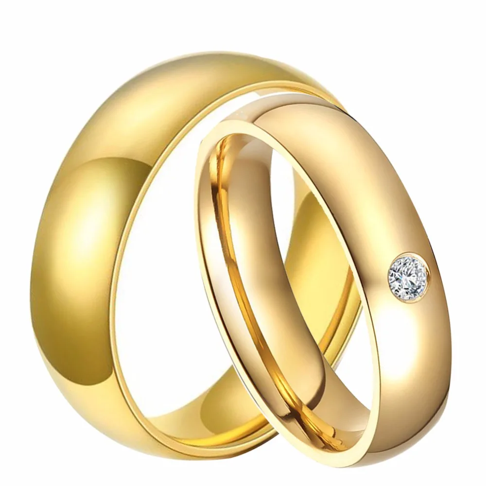 Buy His and Hers Promised Marriage Couple Rings Gold
