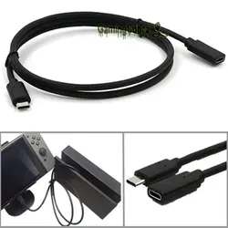 Тип C мужчин и женщин USB синхронизации данных Расширение зарядный кабель для Nintendo переключатель