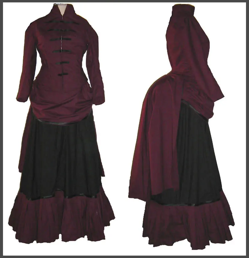 

HistoricalCustomer-made Red 1800S Victorian dress 1860s Civil war Dress Vintage Costumes Southern Belle Prom Gown US6-36 V-360
