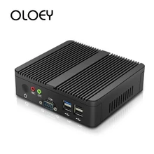 OLOEY Fanless Mini PC Intel Celeron J1900 Windows 10 300Mbps WiFi Dual Gigabit Ethernet 2*RS232 Serial Port HDMI VGA 4*USB