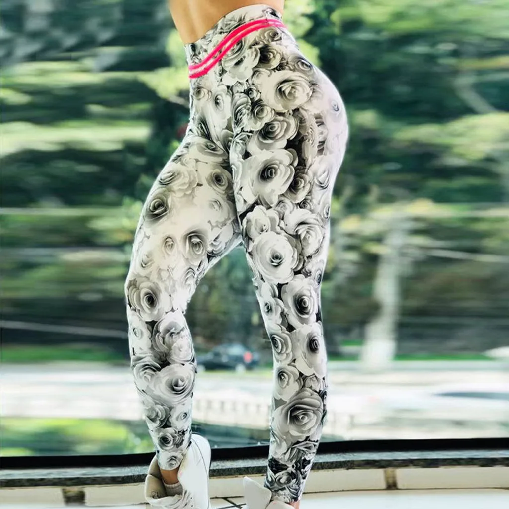 Женские штаны для йоги с высокой талией леггинсы похудения женские колготки