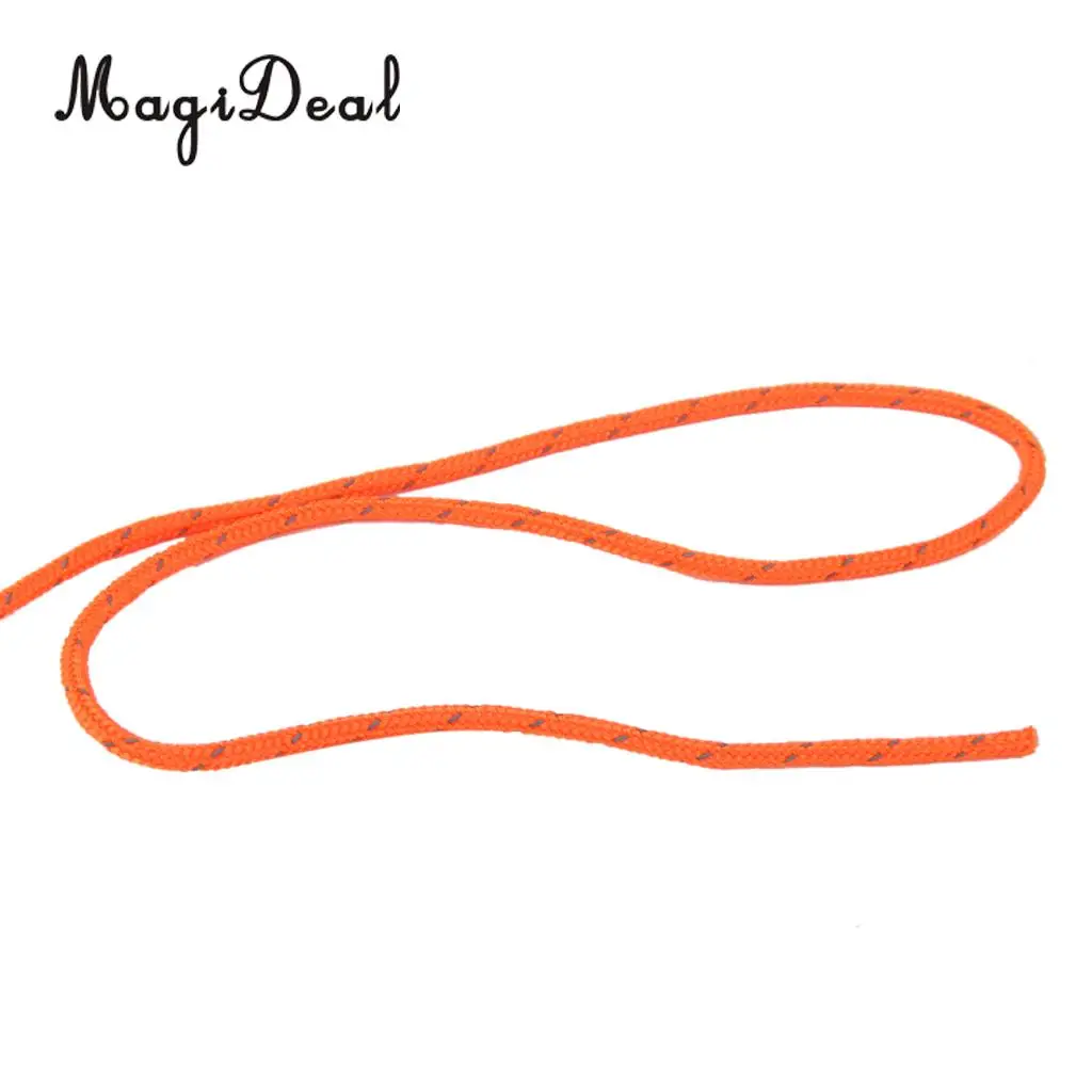 MagiDeal 3mm Orange Reflective Tent Guy Line Rope Camping Cord Paracord 20M for Outdoor Hunting Tent Awning Caravan Accessories