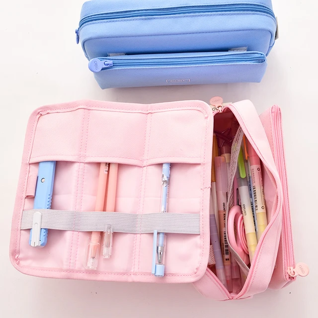 Canvas Roll Up Pencil Case, Pencil Roll, Multiuse Roll Up Pencil Case Pen  Curtain for Coloring Pencil Holder - AliExpress