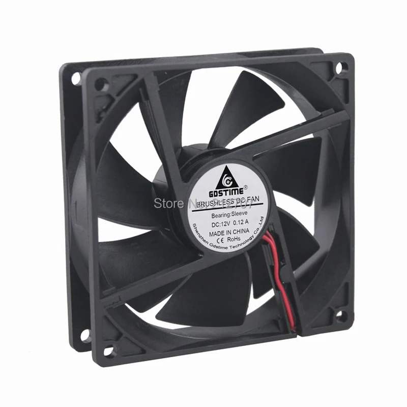 Gdstime 9225 DC 12V 2Pin 92mm x 25mm Бесщеточный вентилятор охлаждения процессора 1 шт.|cpu cooler