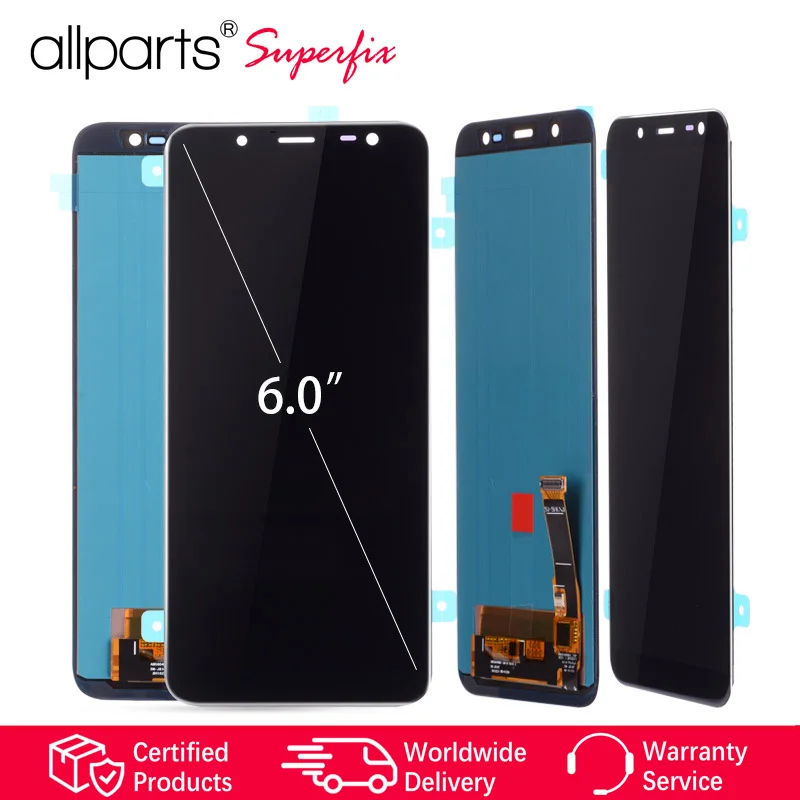 6 0 'ɺMOLED оригинальный Дисплей для SAMSUNG Galaxy J8 2018 ЖК-дисплей Сенсорный экран
