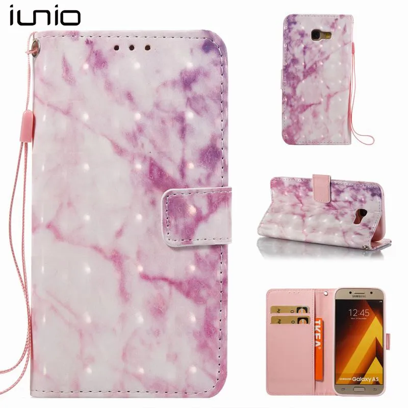 Кошелек чехол для Samsung Galaxy A5 2017 Элитный бренд PU кожаный Coque 3D телефон Флип Чехол|case