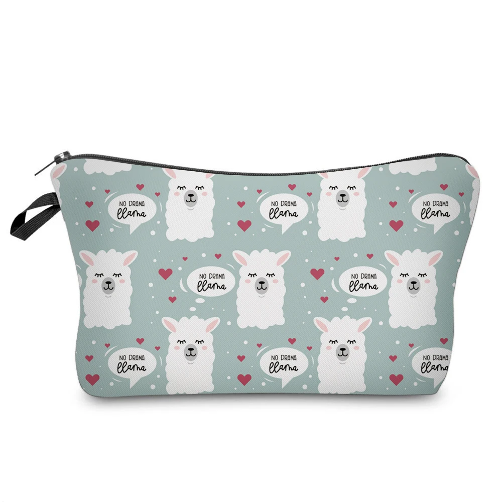BBL &quotLLAMA&quot милые сумки для макияжа с разноцветным рисунком Мандала