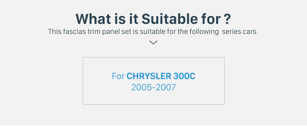 Seicane 2 DIN 173*98/178*100/178*102 мм установки рамы автомобиль радио dvd-плеер Панель панель для Chrysler 300C серебро