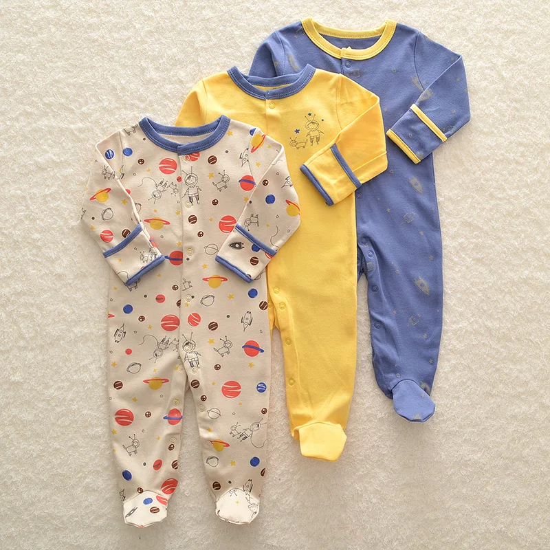Одежда для малышей; комплекты из 3 предметов; Одежда для новорожденных девочек; комбинезоны для новорожденных; пижамы; Одежда для мальчиков; хлопковые комбинезоны для маленьких девочек