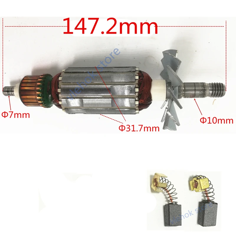 Арматура двигателя ротора переменного тока 220-240 В Замена для MAKITA N1900B 1900B портативный строгальный станок древесины ротор резак