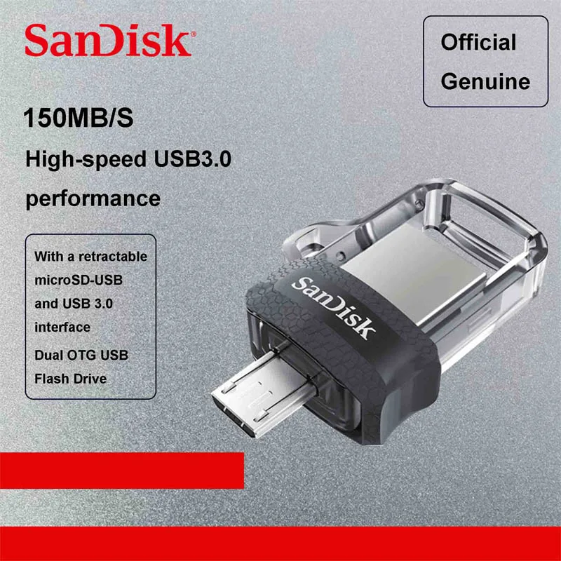 Sandisk 128GB OTG USB Flash Drive 32G 64G 16GB USB 3.0 Pen