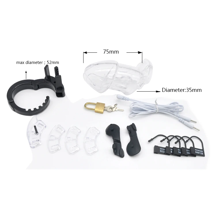Sissy Trainer Eletro Shock Chastity Device Sissy Trainer Eletro Shock Chastity Device