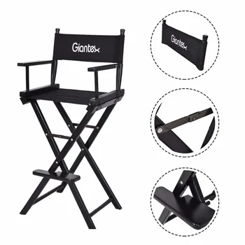 

Giantex Folding Wooden Makeup Director Artist Chair Beech Wood Portable Professional New HW58747