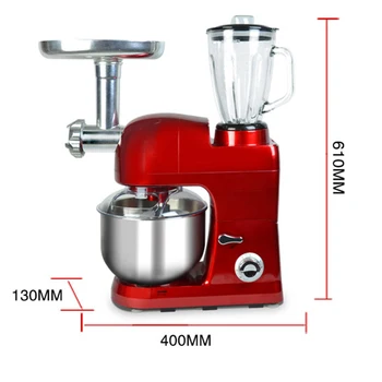 

Multifunctional Stand mixer 5L Food mixer 1200W Home Dough Knead Machine Meat grinder /Sausage Filler Chef Machine