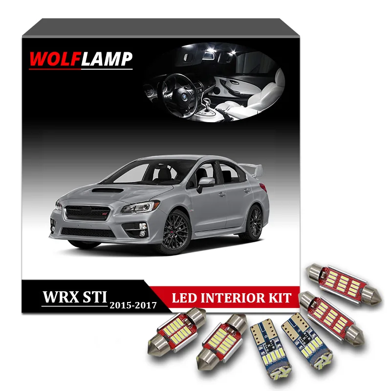 Us 9 81 35 Off Wolflamp 8pcs White Ice Blue Canbus Led Interior Car Lights For 2015 2017 Subaru Wrx Sti Map Light Door Lamp License Plate Bulb In