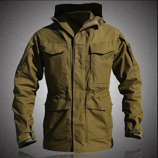 M65 UK US Мужская походная куртка пилота армейская одежда Повседневная тактическая Толстовка Военная Полевая куртка ветровка водонепроницаемые куртки - Цвет: Хаки
