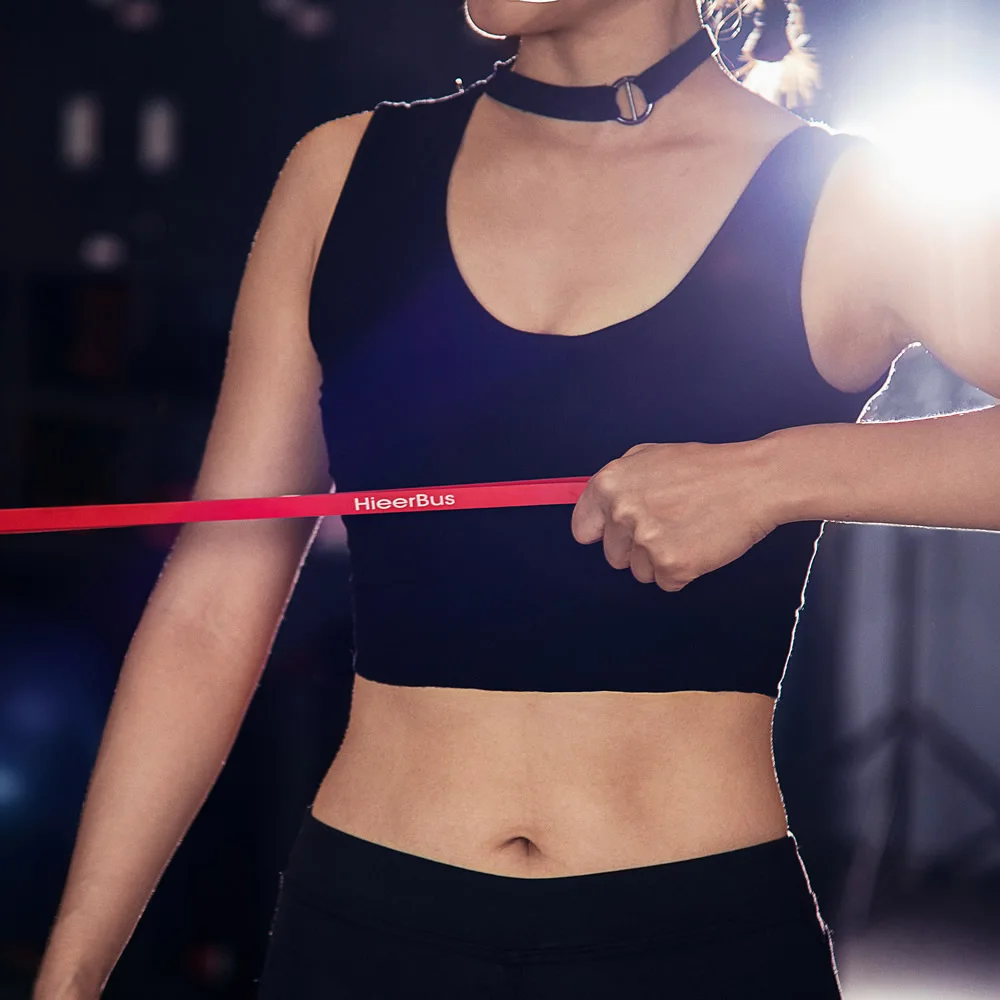  Natural Latex Pull Rope Power Lifting Assistant Loops Fitness Resistance Bands Stretching Rubber Ba