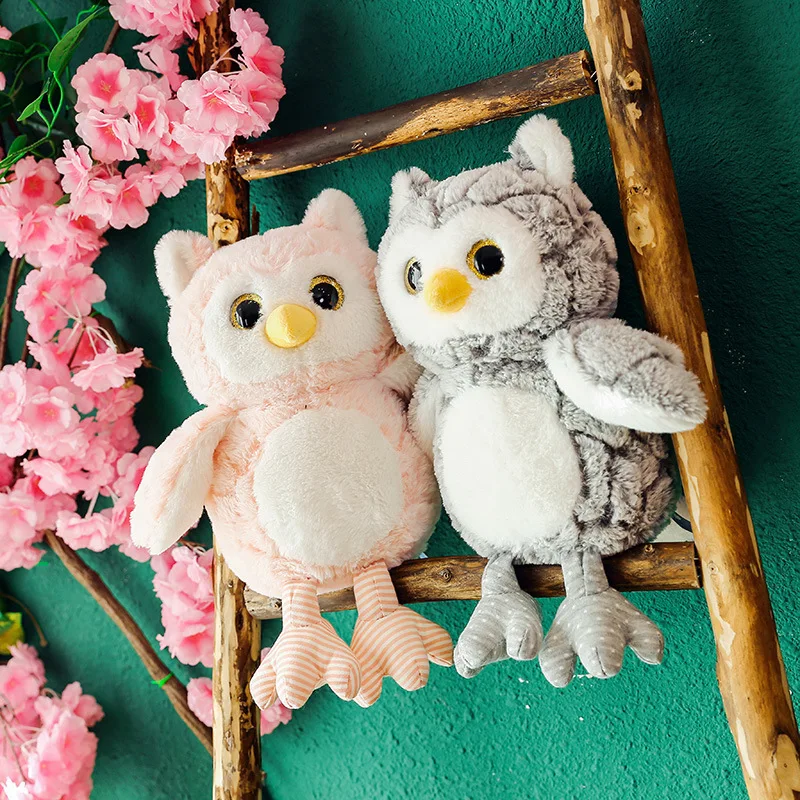 

New Owl Plush Toy Children's Birthday Gift Cute Kawaii Animal Doll Sleeping Soft Sofa Decoration Appease 30cm