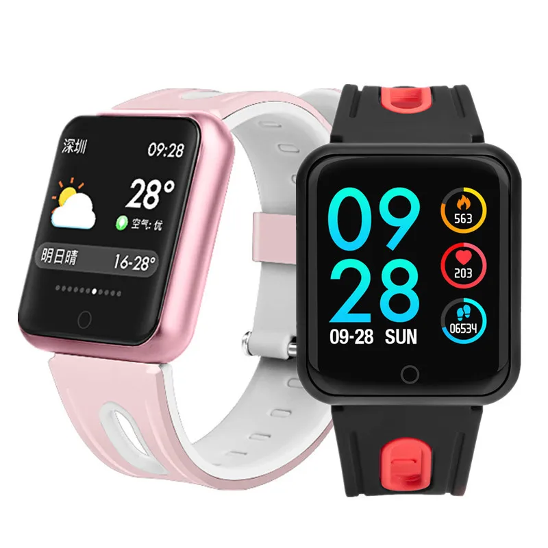 

P68 Smart Watch Women Men With Heart Rate Monitor Blood Pressure Blood Oxygen Sport Activity Tracker Fitness IP68 Waterproof