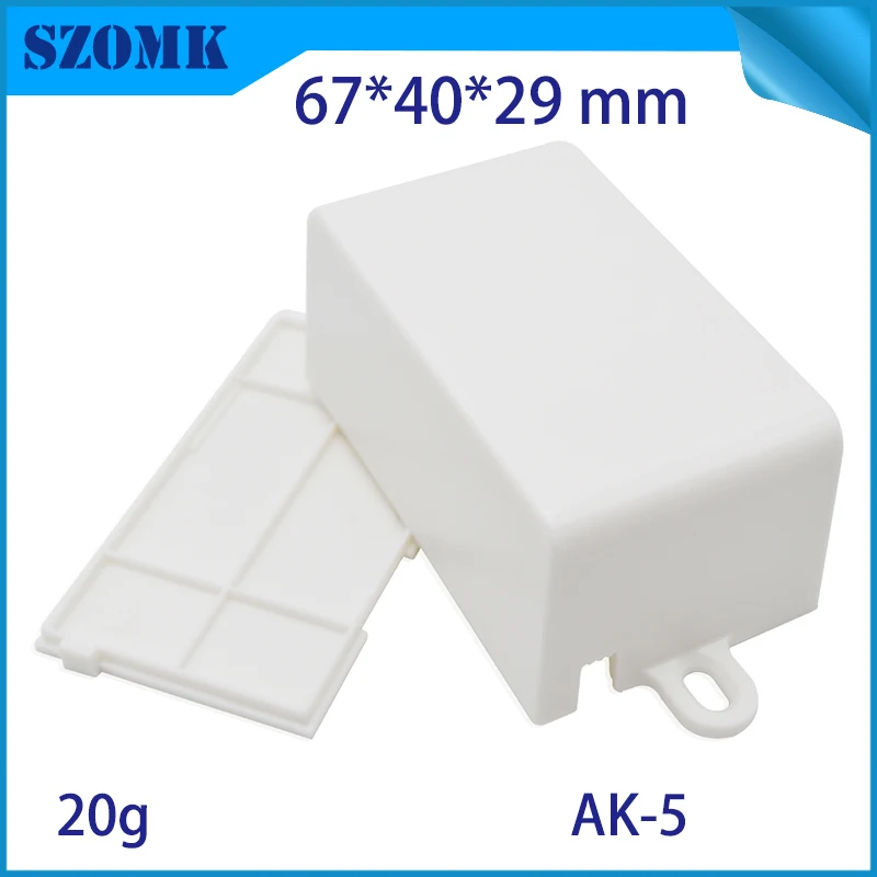 

one pice LED plastic enclosure junction box for pcb Diy housing switch abs material box electrical cabin 67*40*29mm