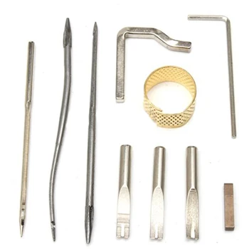

59 Pcs Leather Craft Punch Tools Kit Hand Stitching Carving Working Sewing Set