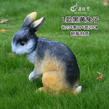 

Lovable rabbit ornament resin handicraft Gardening landscape sculpture scene Small garden statues Home wedding decoration dies
