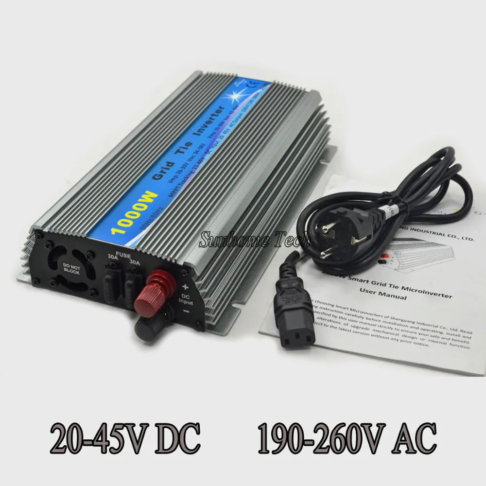 

Solar Grid Tie Micro Inverter, Pure Sine Wave solar grid tie nverter 20-45V DC to AC 120/230V for 24V /36V PV panels