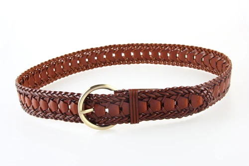 

Wide red brown black high fashion bonded leather knitted belts woven waist belts for mens womens mix colors braided belt straps
