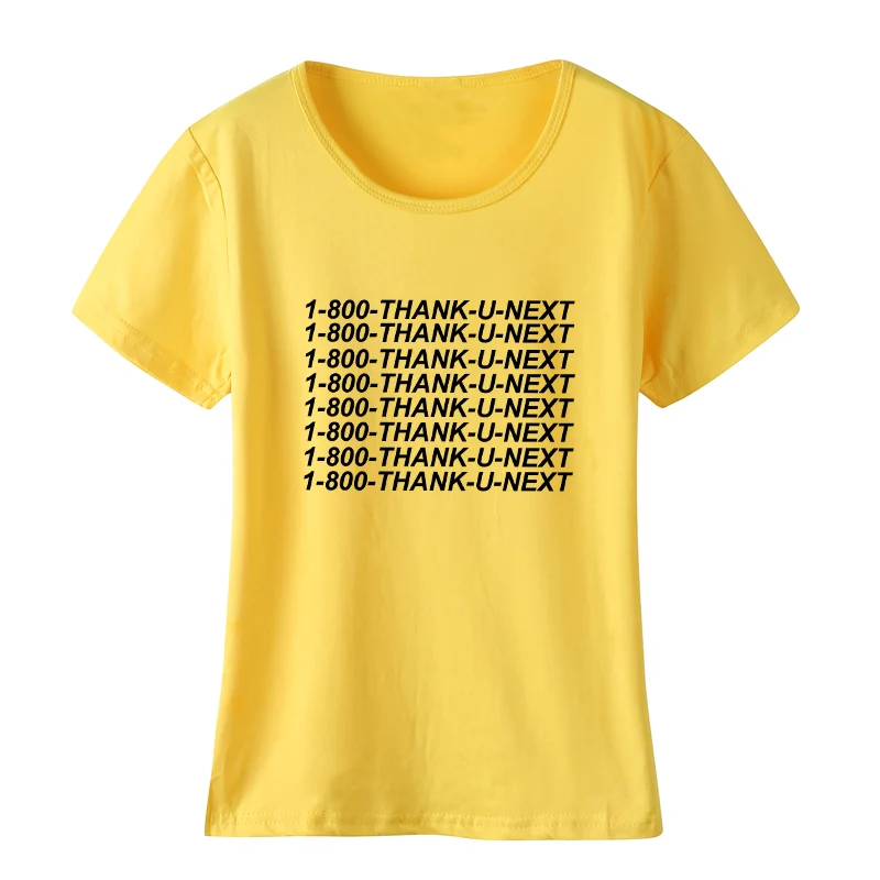 Женская футболка с надписью Thank U Next летняя Ariana Grande Tumblr Instagram без разрывов Left To Cry