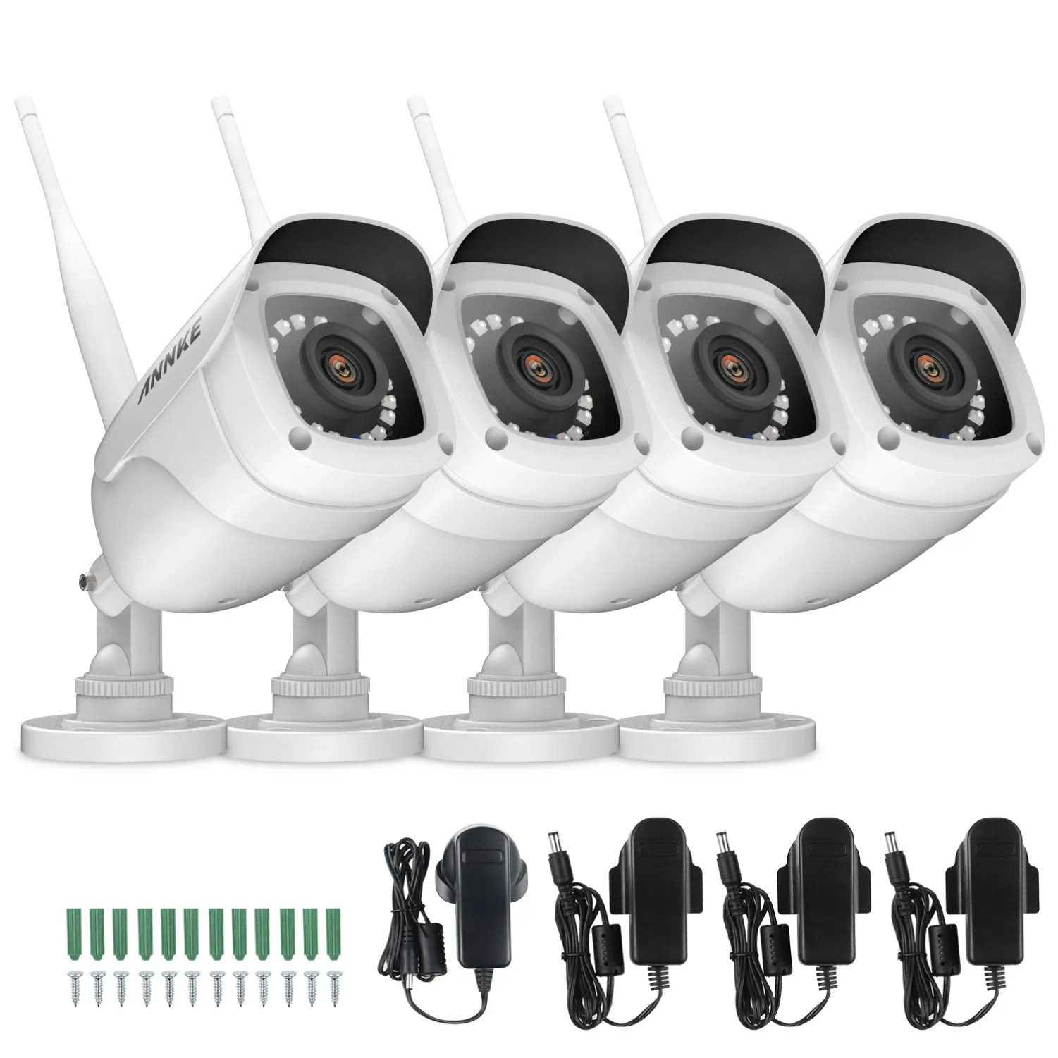 ANNKE FHD 1080P IP Wi Fi беспроводная видеокамера система безопасности пуленепроницаемая