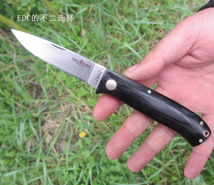 1pc Brother folding knife High quality Pocket knives Tactical survival tool folder blade G10 handle 440C steel EDC Collection 1pc Brother folding knife High quality Pocket knives Tactical survival tool folder blade G10 handle 440C steel EDC Collection