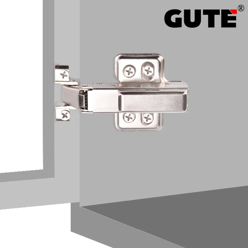 

GUTE Cabinet Hinge Aluminum frame door hinge With a buffer Hydraulic Buffer Damping Door Hinge Kitchen Bathroom Cupboard Hinge