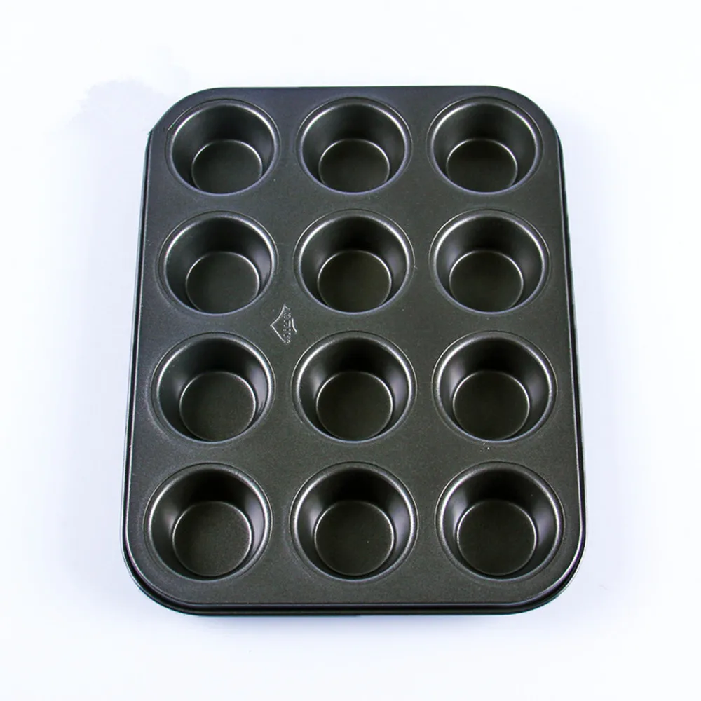 

Heavy duty carbon steel cupcake baking tray,12 mini cup cupcake shaped cake pan,nonstick cupcake baking tray,3d cupcake mold